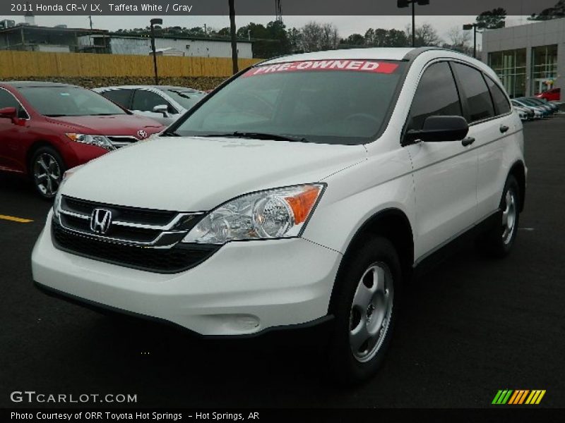 Taffeta White / Gray 2011 Honda CR-V LX