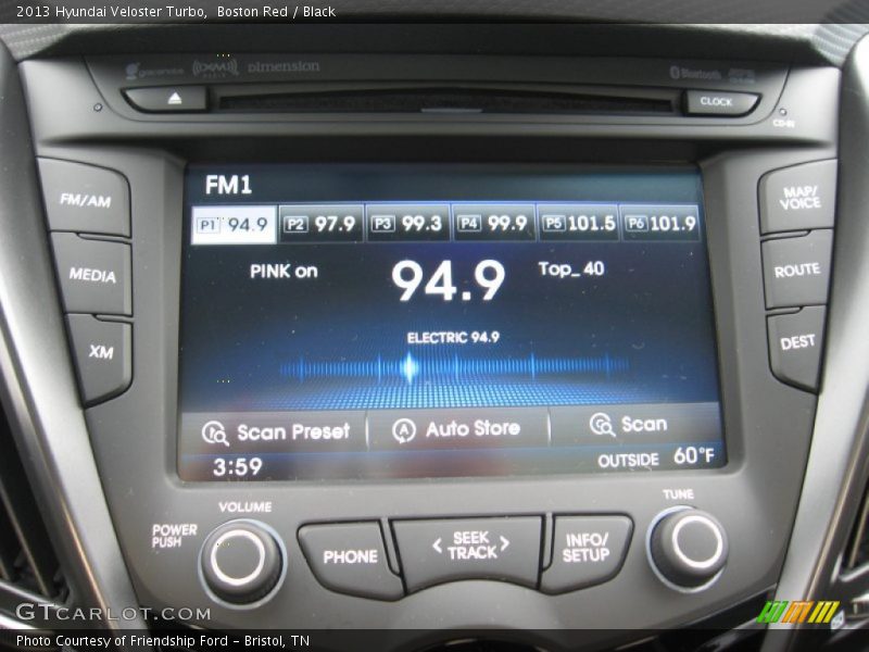 Audio System of 2013 Veloster Turbo