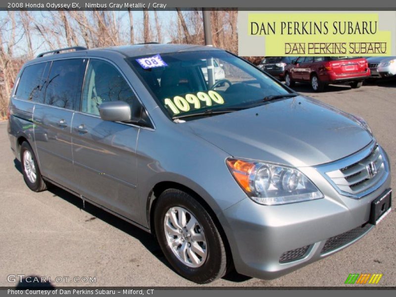 Nimbus Gray Metallic / Gray 2008 Honda Odyssey EX