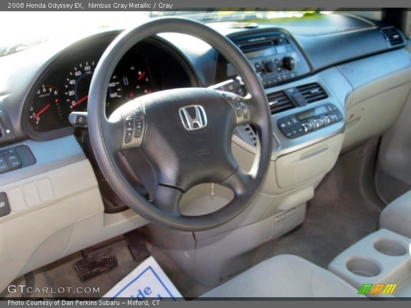 Nimbus Gray Metallic / Gray 2008 Honda Odyssey EX