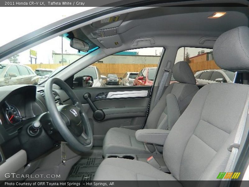 Taffeta White / Gray 2011 Honda CR-V LX