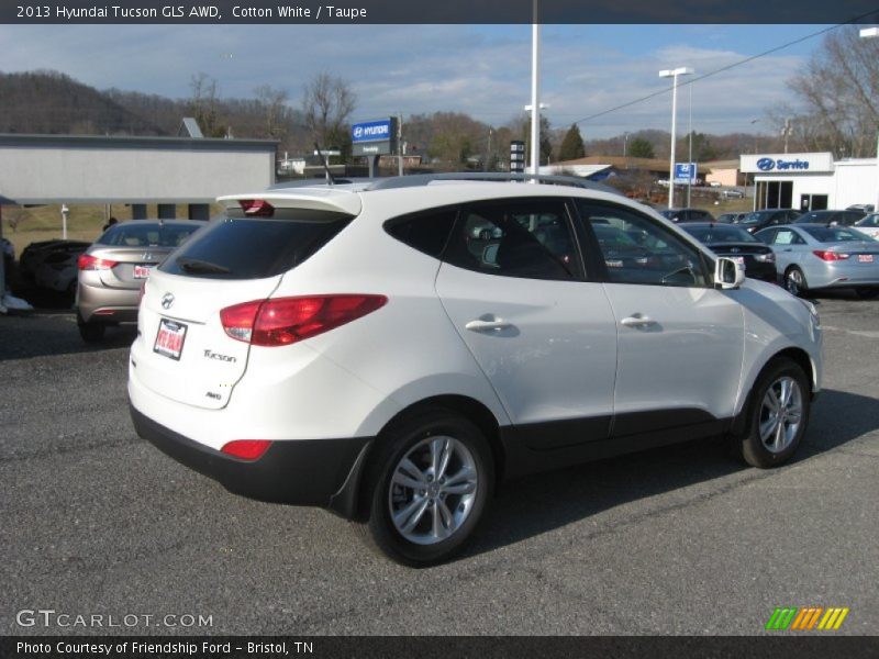 Cotton White / Taupe 2013 Hyundai Tucson GLS AWD