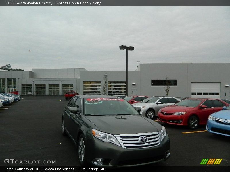 Cypress Green Pearl / Ivory 2012 Toyota Avalon Limited