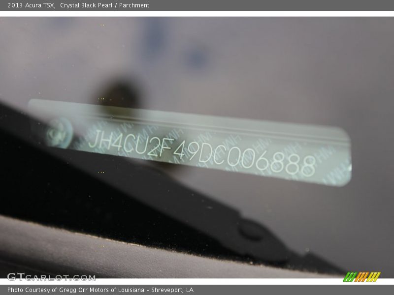 Crystal Black Pearl / Parchment 2013 Acura TSX