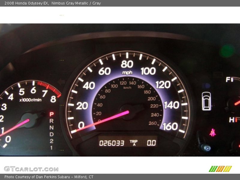 Nimbus Gray Metallic / Gray 2008 Honda Odyssey EX