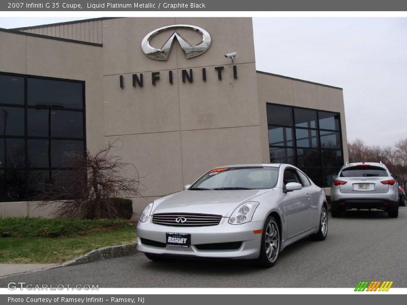 Liquid Platinum Metallic / Graphite Black 2007 Infiniti G 35 Coupe