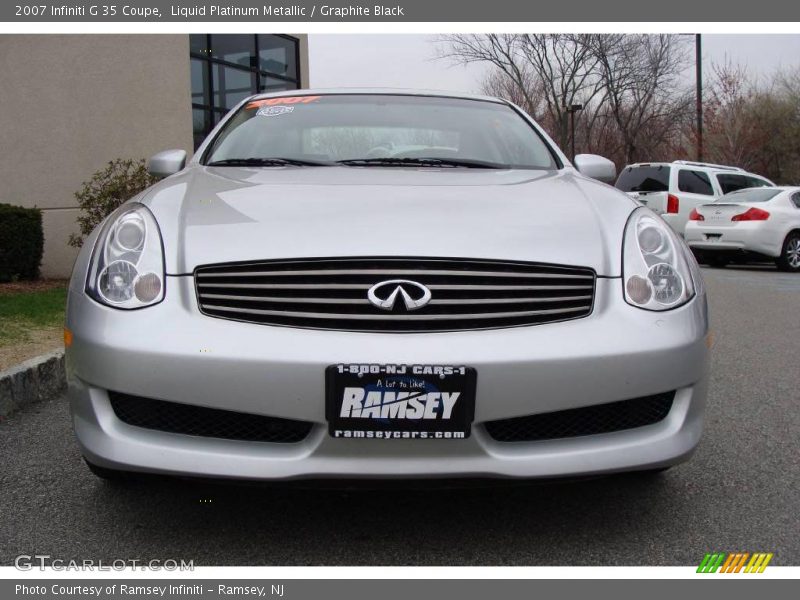 Liquid Platinum Metallic / Graphite Black 2007 Infiniti G 35 Coupe