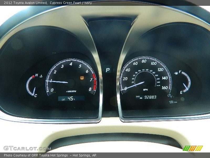 Cypress Green Pearl / Ivory 2012 Toyota Avalon Limited