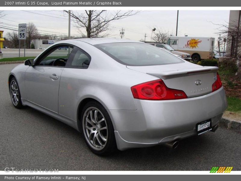 Liquid Platinum Metallic / Graphite Black 2007 Infiniti G 35 Coupe