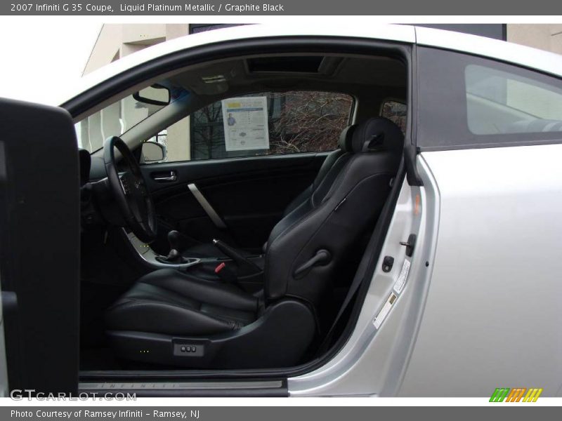 Liquid Platinum Metallic / Graphite Black 2007 Infiniti G 35 Coupe