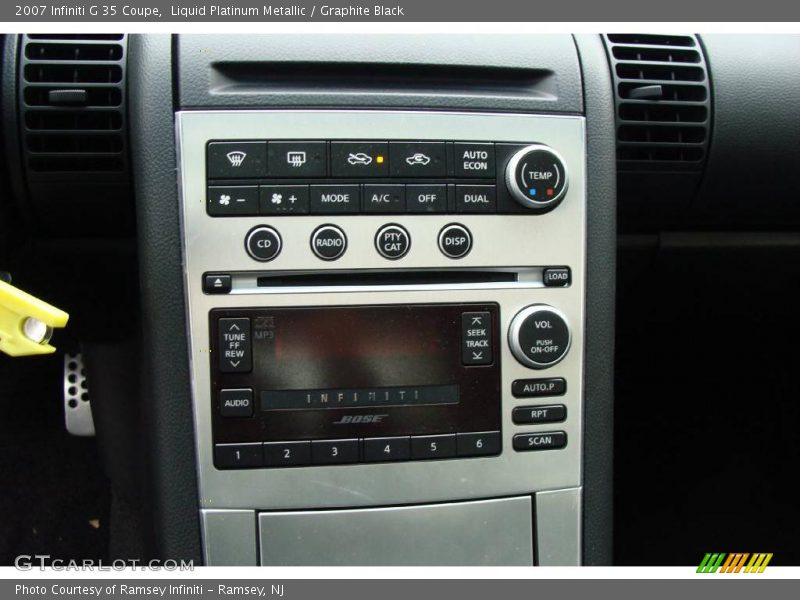 Liquid Platinum Metallic / Graphite Black 2007 Infiniti G 35 Coupe
