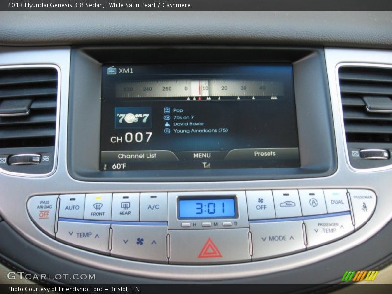 White Satin Pearl / Cashmere 2013 Hyundai Genesis 3.8 Sedan