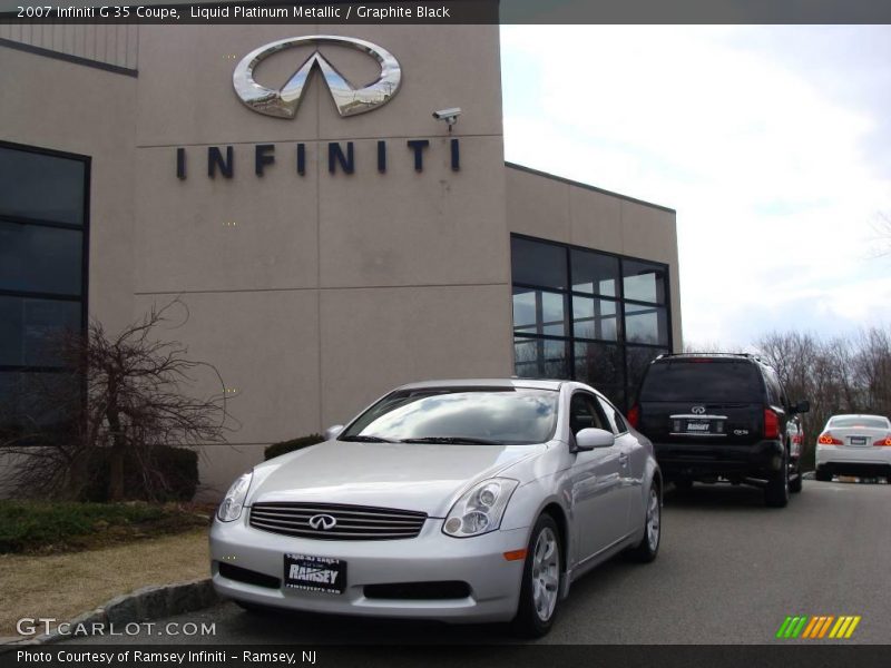 Liquid Platinum Metallic / Graphite Black 2007 Infiniti G 35 Coupe