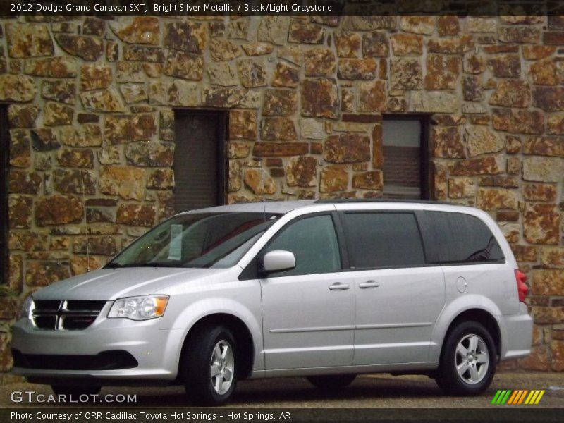 Bright Silver Metallic / Black/Light Graystone 2012 Dodge Grand Caravan SXT