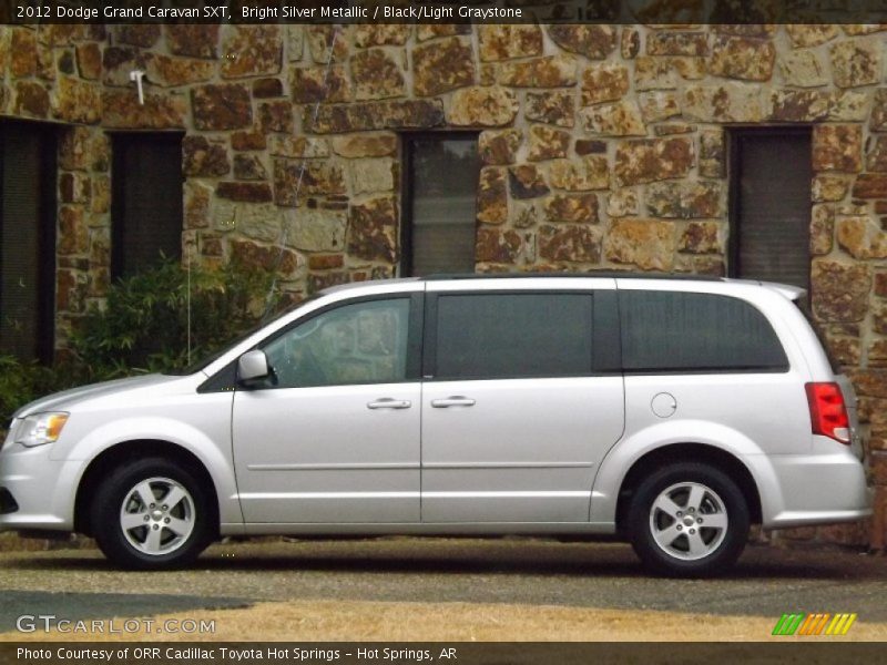 Bright Silver Metallic / Black/Light Graystone 2012 Dodge Grand Caravan SXT