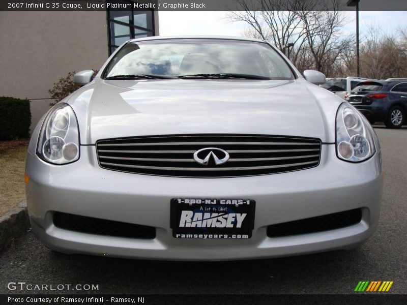 Liquid Platinum Metallic / Graphite Black 2007 Infiniti G 35 Coupe