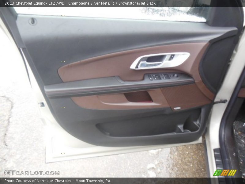 Champagne Silver Metallic / Brownstone/Jet Black 2013 Chevrolet Equinox LTZ AWD