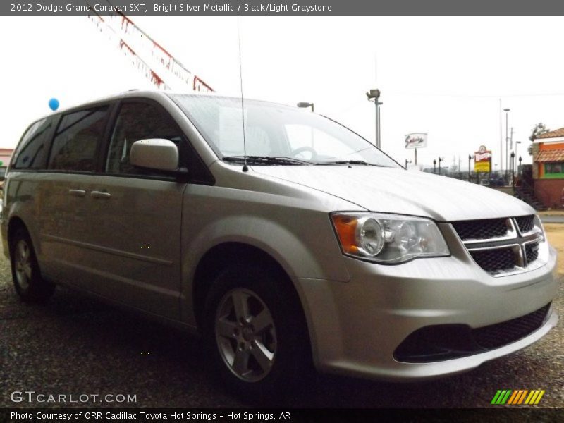 Bright Silver Metallic / Black/Light Graystone 2012 Dodge Grand Caravan SXT