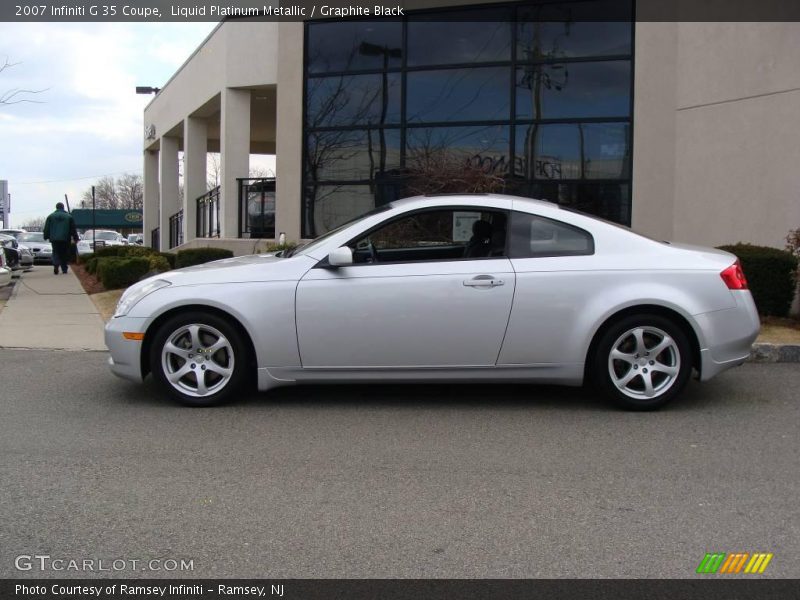 Liquid Platinum Metallic / Graphite Black 2007 Infiniti G 35 Coupe