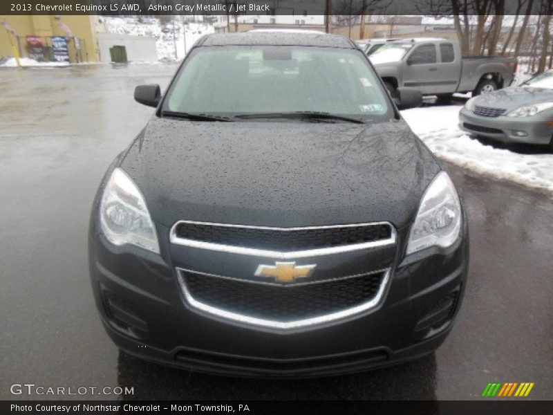 Ashen Gray Metallic / Jet Black 2013 Chevrolet Equinox LS AWD