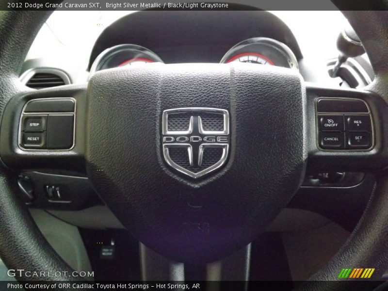 Bright Silver Metallic / Black/Light Graystone 2012 Dodge Grand Caravan SXT