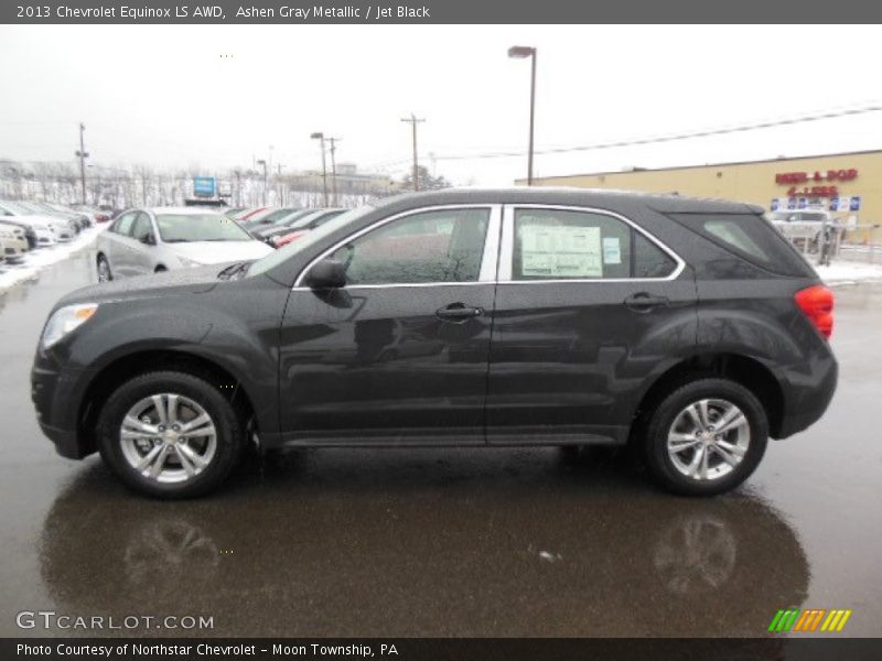 Ashen Gray Metallic / Jet Black 2013 Chevrolet Equinox LS AWD