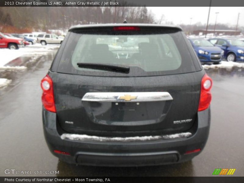 Ashen Gray Metallic / Jet Black 2013 Chevrolet Equinox LS AWD