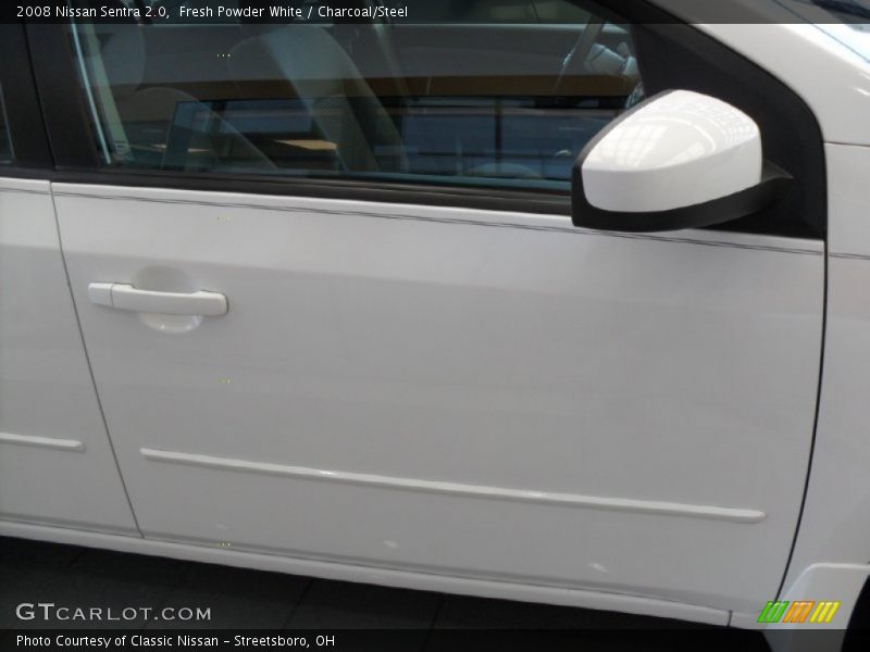Fresh Powder White / Charcoal/Steel 2008 Nissan Sentra 2.0