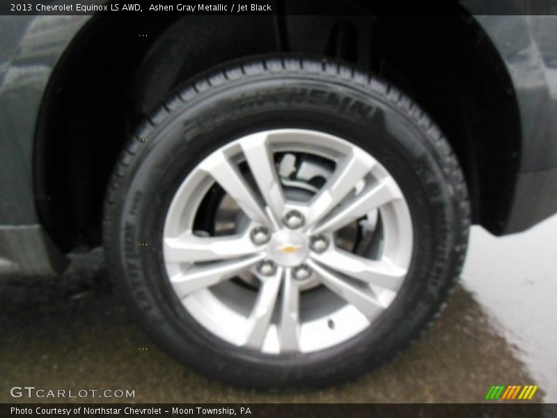 Ashen Gray Metallic / Jet Black 2013 Chevrolet Equinox LS AWD