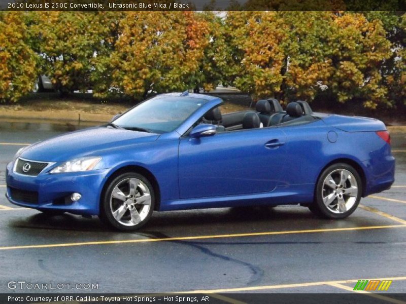 Ultrasonic Blue Mica / Black 2010 Lexus IS 250C Convertible