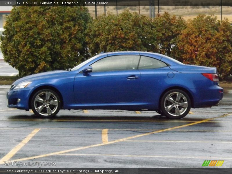 Ultrasonic Blue Mica / Black 2010 Lexus IS 250C Convertible