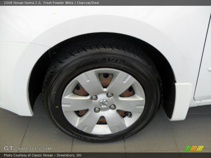 Fresh Powder White / Charcoal/Steel 2008 Nissan Sentra 2.0