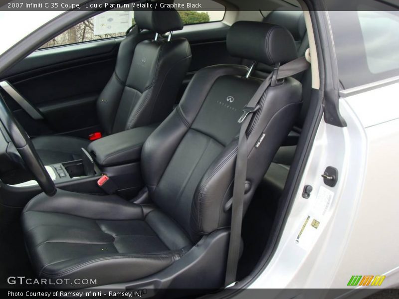 Liquid Platinum Metallic / Graphite Black 2007 Infiniti G 35 Coupe