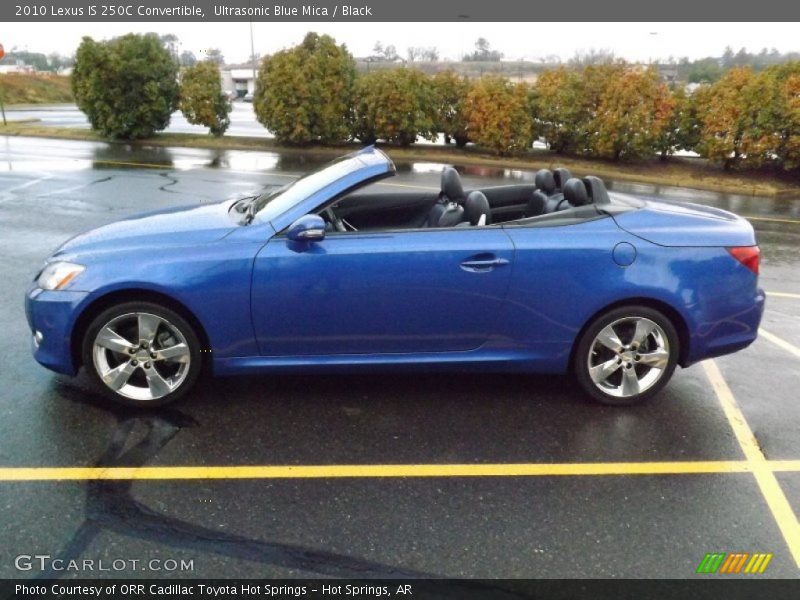 Ultrasonic Blue Mica / Black 2010 Lexus IS 250C Convertible