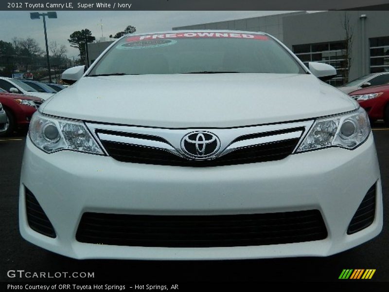 Super White / Ivory 2012 Toyota Camry LE