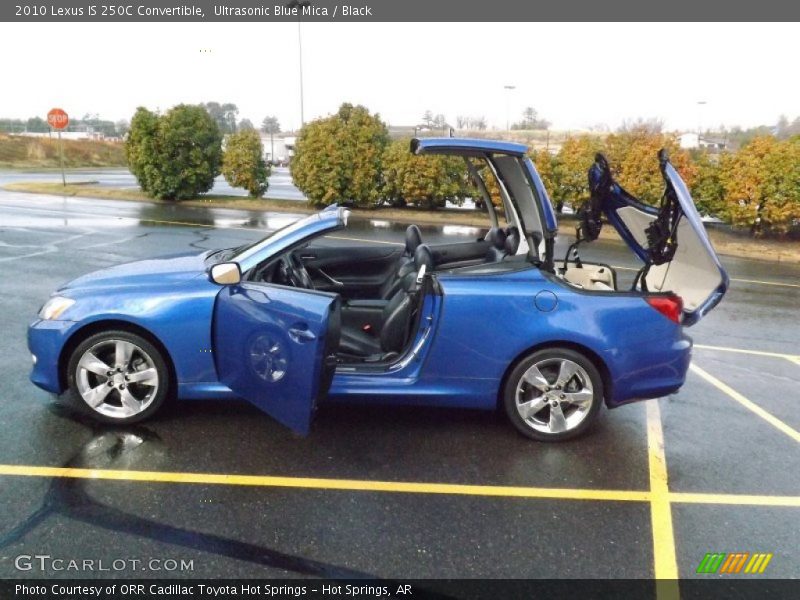 Ultrasonic Blue Mica / Black 2010 Lexus IS 250C Convertible