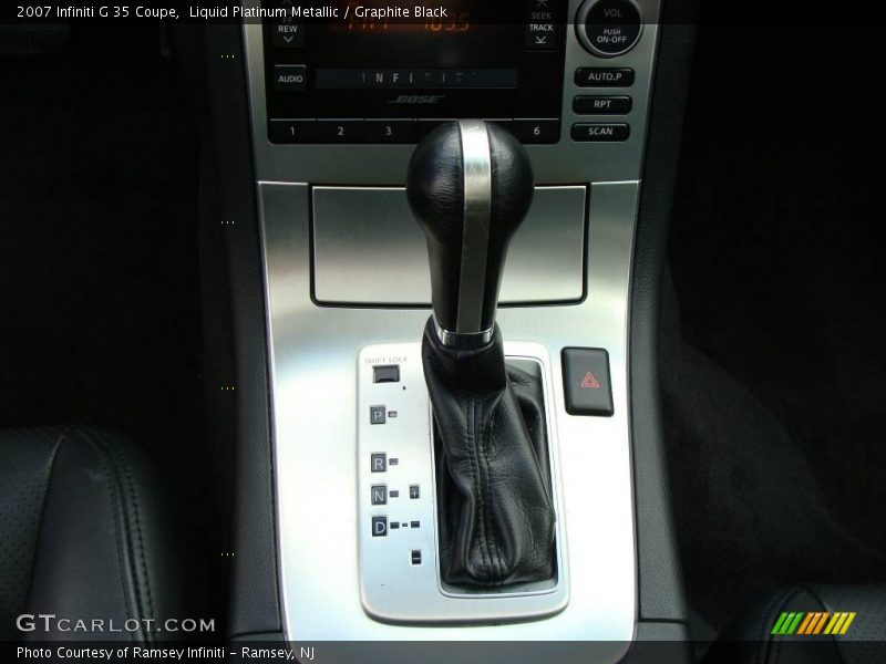Liquid Platinum Metallic / Graphite Black 2007 Infiniti G 35 Coupe