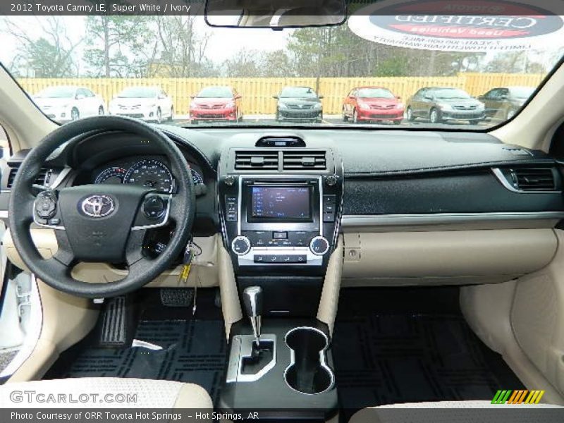Super White / Ivory 2012 Toyota Camry LE