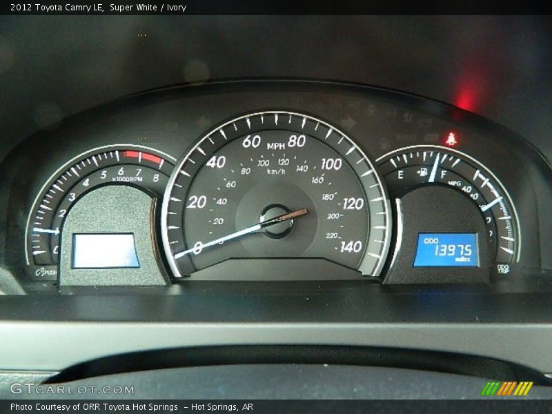 Super White / Ivory 2012 Toyota Camry LE