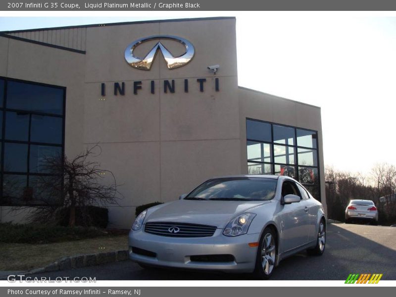 Liquid Platinum Metallic / Graphite Black 2007 Infiniti G 35 Coupe