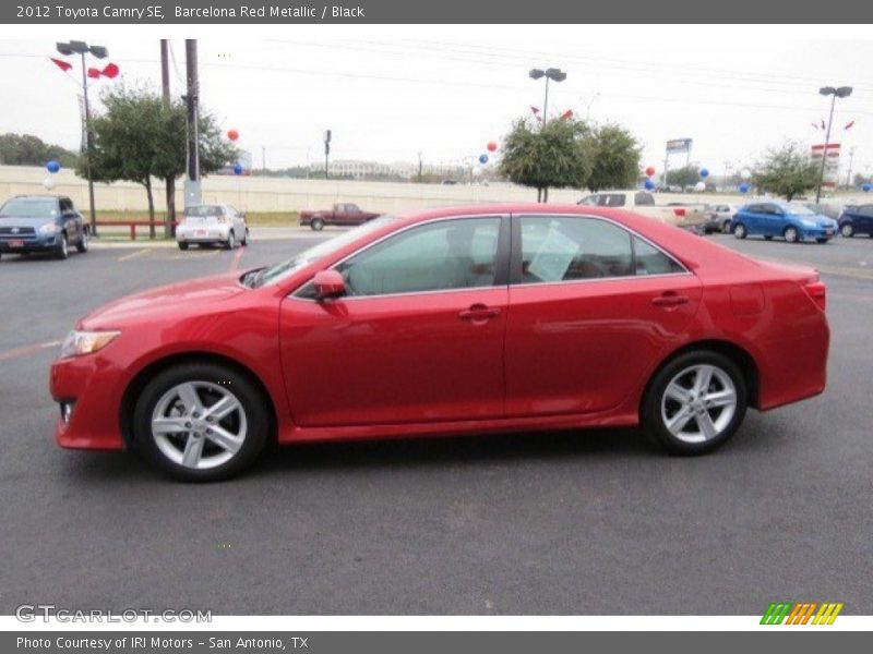 Barcelona Red Metallic / Black 2012 Toyota Camry SE