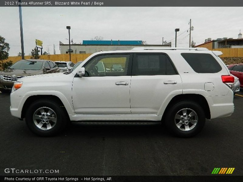 Blizzard White Pearl / Beige 2012 Toyota 4Runner SR5