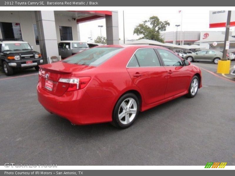 Barcelona Red Metallic / Black 2012 Toyota Camry SE