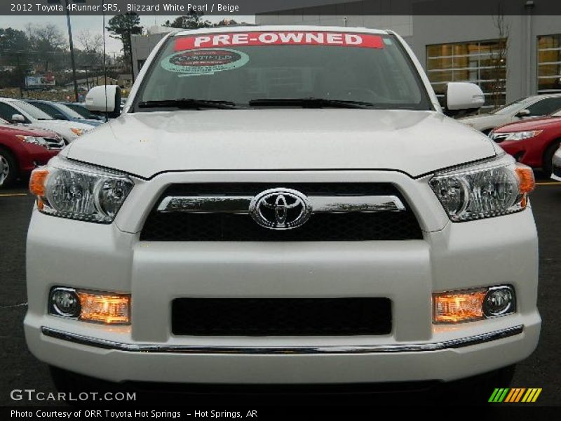 Blizzard White Pearl / Beige 2012 Toyota 4Runner SR5