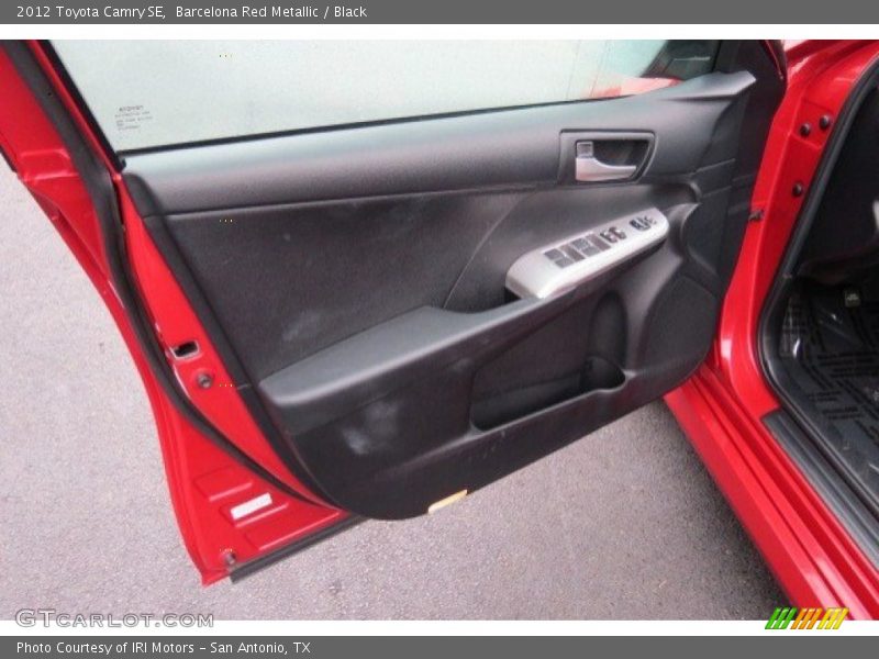 Barcelona Red Metallic / Black 2012 Toyota Camry SE