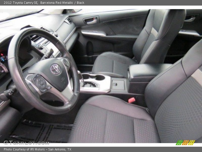 Barcelona Red Metallic / Black 2012 Toyota Camry SE