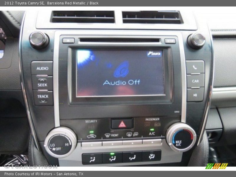 Barcelona Red Metallic / Black 2012 Toyota Camry SE