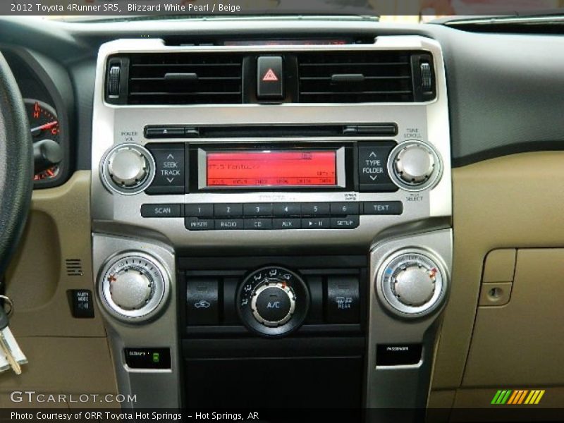 Blizzard White Pearl / Beige 2012 Toyota 4Runner SR5