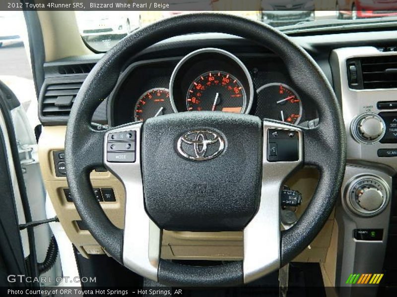 Blizzard White Pearl / Beige 2012 Toyota 4Runner SR5