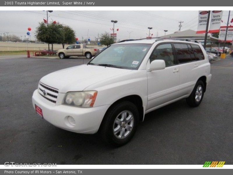 Super White / Ivory 2003 Toyota Highlander Limited